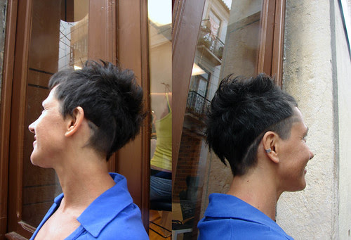 If you want a short daring haircut, 