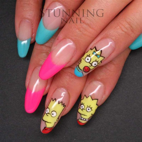 手描きキャラクターネイル 麻布十番サロン 麻布十番のネイルサロンstunning Nailで女子力up