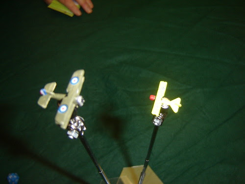 Loffler climbs beneath him in the new Fokker DrI