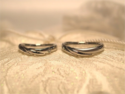 天使の羽が舞い降りるペアリング 手作り結婚指輪 制作風景 茨城の手作り指輪工房 ジュエリーマーノ
