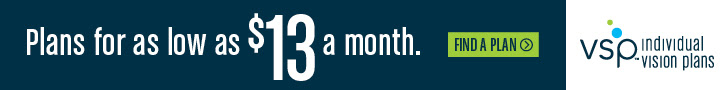 Individual vision plans for as low as $13 a month