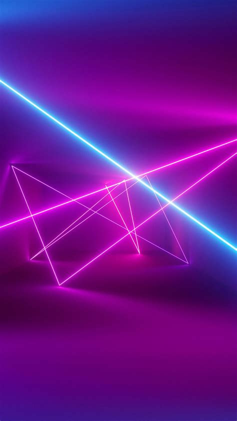 lights blue pink laser lights neon barrier abstraction