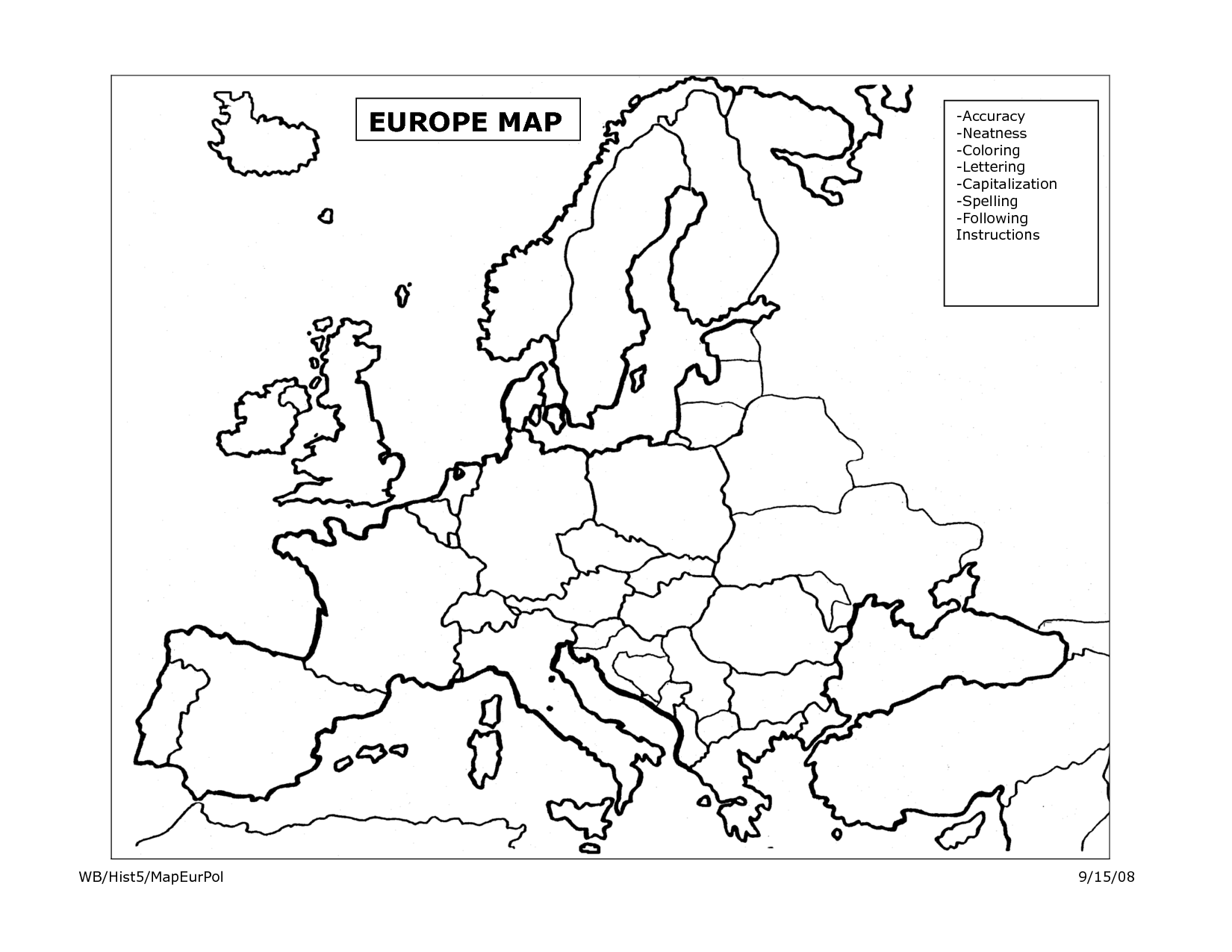 Free Europe Map Coloring Pages Download Free Europe Map Coloring Pages Png Images Free Cliparts On Clipart Library