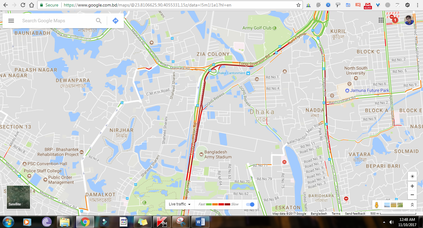 Real-Time Traffic Update in Bangladesh is LIVE in Google Maps