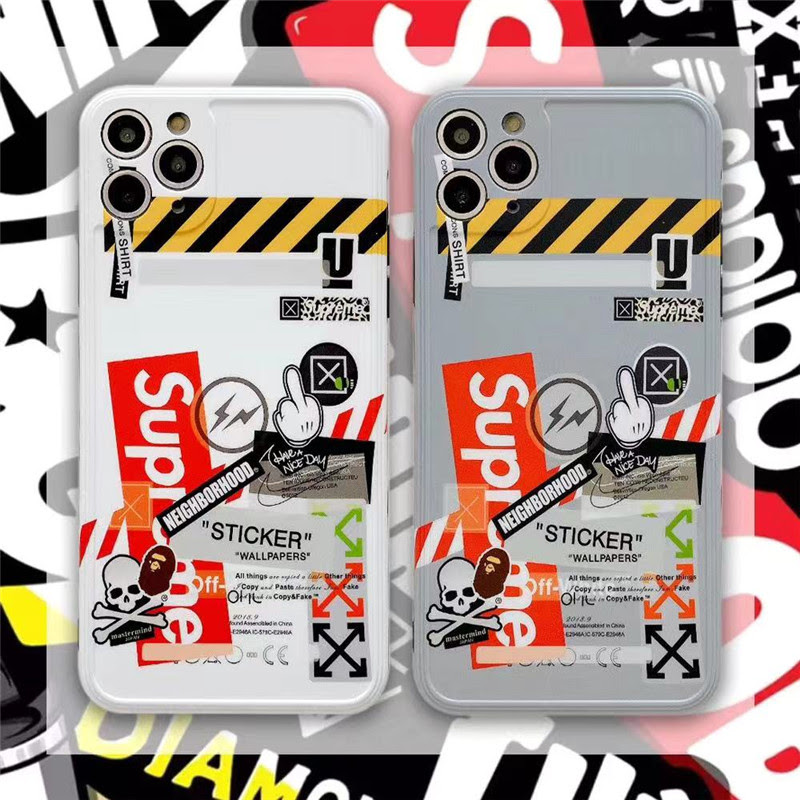シュプリーム オフホワイトコラボ Iphone11 11proケース 個性潮流 ブランド Iphone11pro Maxカバー ファッション