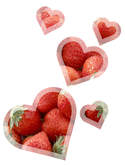 Inkscape イチゴの画像を輪郭をぼかしたハート型で切り抜く ホームページビルダー私でも出来たホームページ