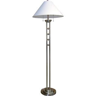 Ore Metal Floor Lamp - Silvertone - For the Home - Lighting ...