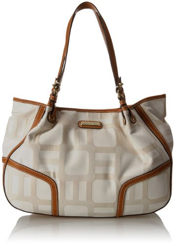 spec Nine West VGS Signs Shoulde LG-Ecru-Whi SY Shoulder Bag,Ecru,One Size