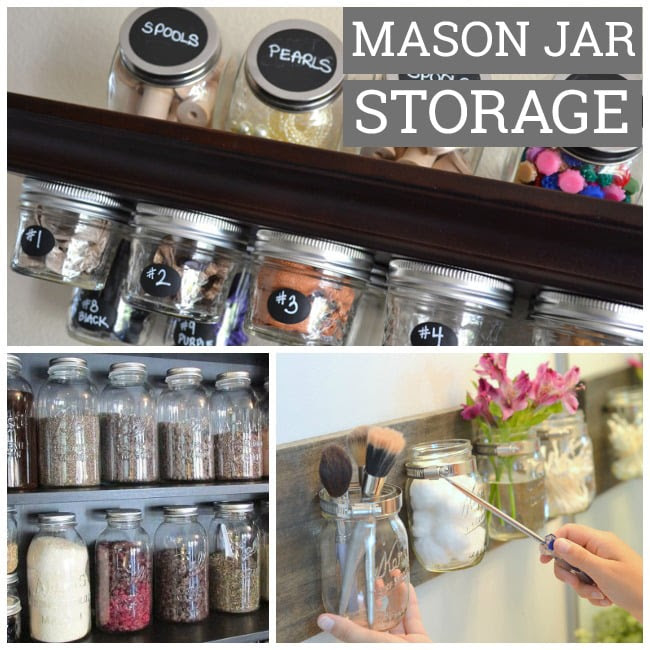 18 Effective Ways To Organize With Mason Jars