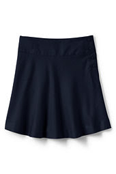 Girls Solid Side Button Skirt Top of Knee-White Plaid,6