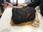 [x-post] [homemade] Tried my hand at a pastrami, this was my third attempt, and I was told it was pretty good, but honestly after 2+ week brine, and staying up after the bars to put it on, I wasn't going to NOT like it! (Bonus vid in comments)