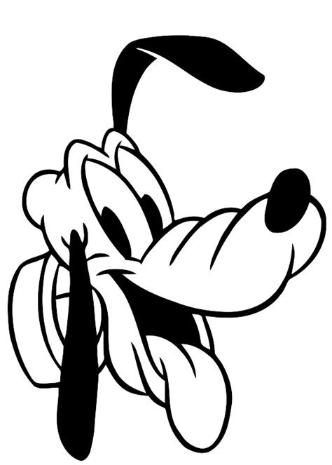 kleurplaat pluto disney
