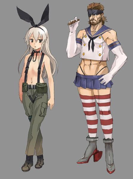 可愛い女の子が集まるイベントに潜入したスネークだが 何か勘違いしているようだ 16年03月06日のイラストのボケ ボケて Bokete