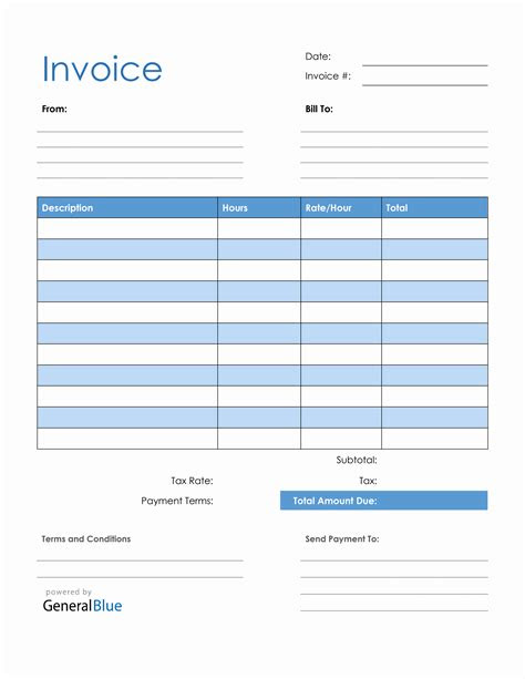  free blank invoice templates 30 pdf eforms blank invoice template in