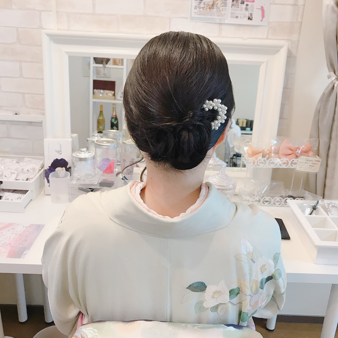 40代ミディアムヘア訪問着着付けルイガンズご列席のt様 Three Keys