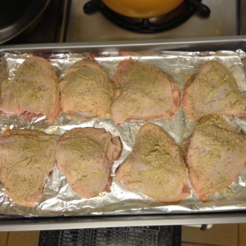 Paleo Mustard Chicken Thighs - Accidentally bought boneless, skinless ...