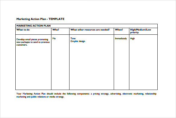 Marketing Action Plan Template - 9+ Download Documents in Marketing Action Plan Template - 9+ Download Documents in