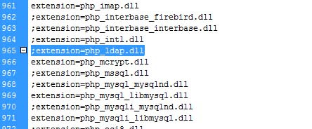 php ldap 02 Habilitar módulo LDAP de PHP en XAMPP