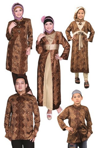 Model Baju Keluarga Muslim Couple Terbaru 4 - Batik Muslim Paling Populer