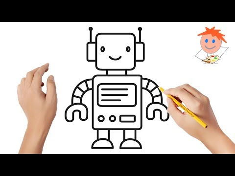 video-linktoworks-How to draw a robot | Easy drawings