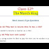 March King Question Answer|Class 12th PSEB Chapter 2 March King Short and Long Question Answer 