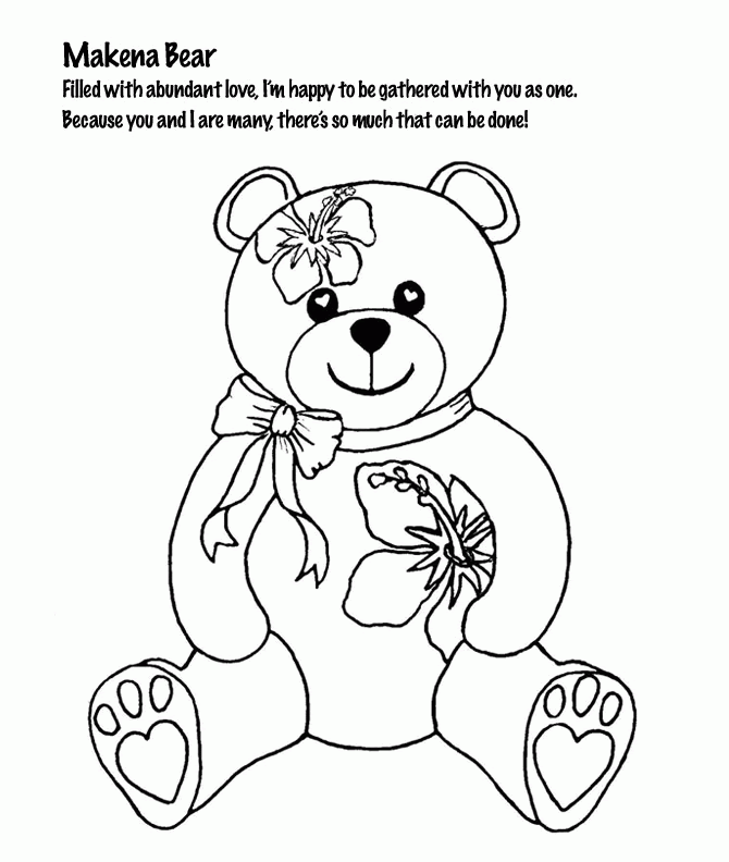 Stuffed Animal Coloring Pages - Coloring Home