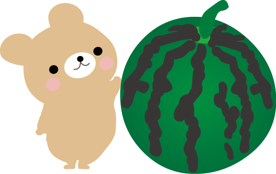 西瓜 すいか のイラスト 無料イラスト フリー素材