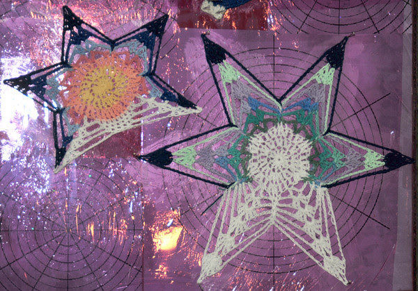 Northern Light Snowflake Pieces