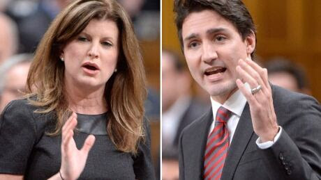 Opposition Leader Rona Ambrose and Prime Minister Justin Trudeau