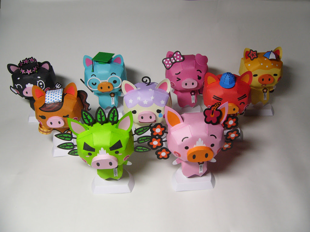 ぐりぶーファミリー ペーパークラフト ぐりぶーオフィシャルウェブサイト