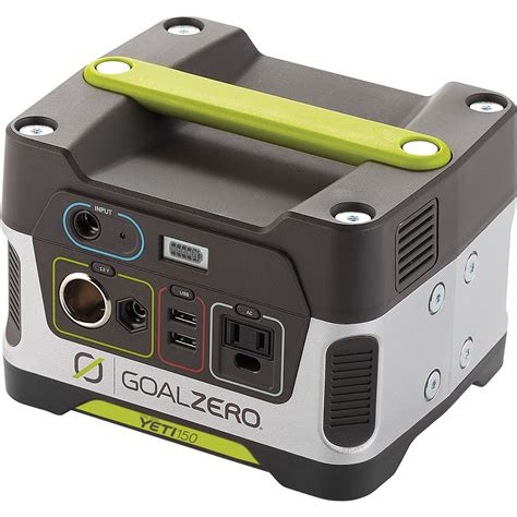 Features a protective 15a replaceable fuse; GOAL ZERO Yeti 150 Solar Generator Power Pack 22004 B&H Photo