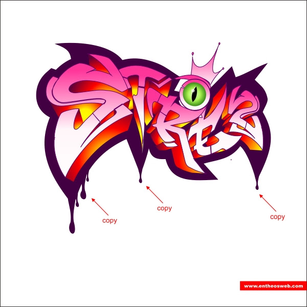 Buat Cepat Graffiti Efek Teks dengan Coreldraw