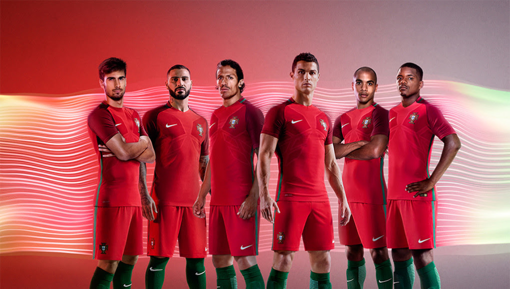 ポルトガル代表 ユーロ16用 Nike新ユニフォーム ホーム アウェイ 発表 アウェイモデルは同国史上初めてグリーンを採用 Football Shirts Voltage Com サッカー各国代表 クラブユニフォーム