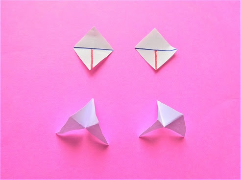 布切り絵 折り布