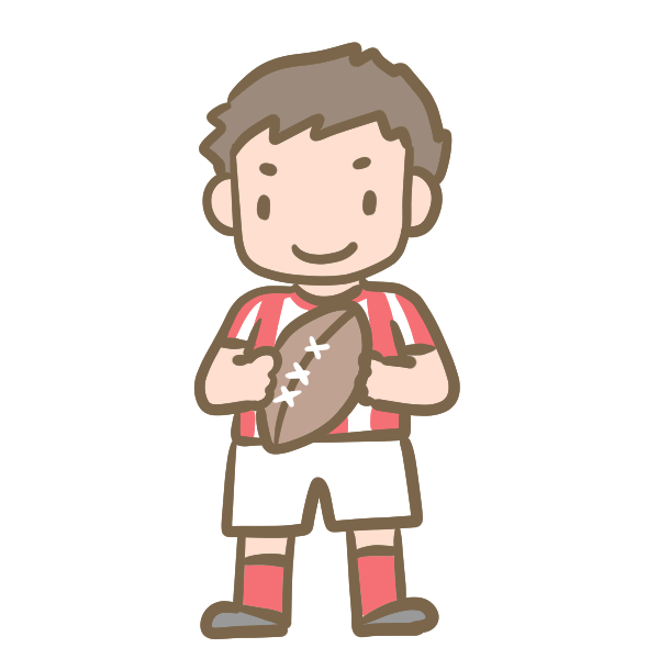 ラグビーのイラスト かわいいフリー素材が無料のイラストレイン