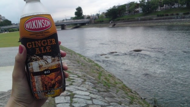 鴨川でくるり聴きながら ジンジャーエール買って飲んだ こんな味だっ