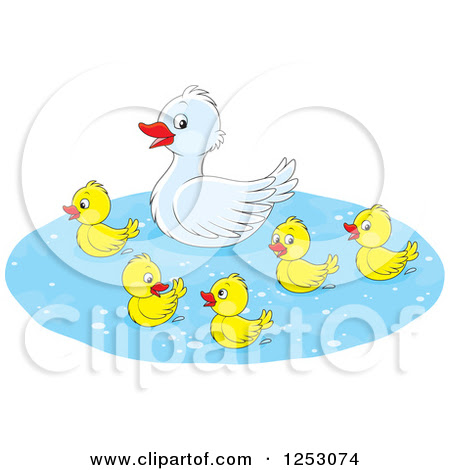 Mother duck clipart - Clipground