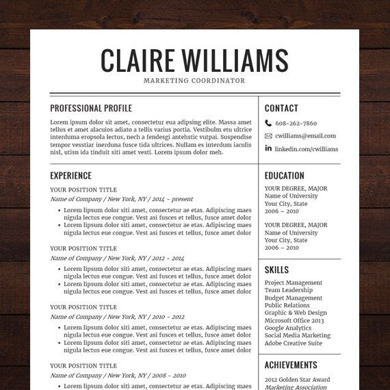 Free Downloadable Resume Templates