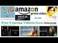 Free Cinema videos & TV Shows available in Amezon (30 days free)