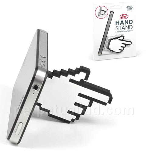 The 8-Bit Handstand Phone Stand  Gadgetsin