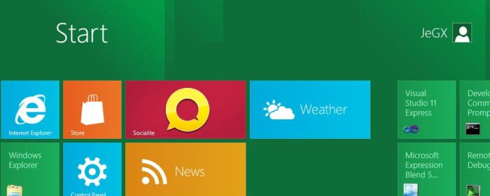 Windows 8 developer preview
