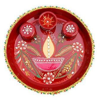 Diwali Pooja Thali Decoration Ideas | Latest Ha...