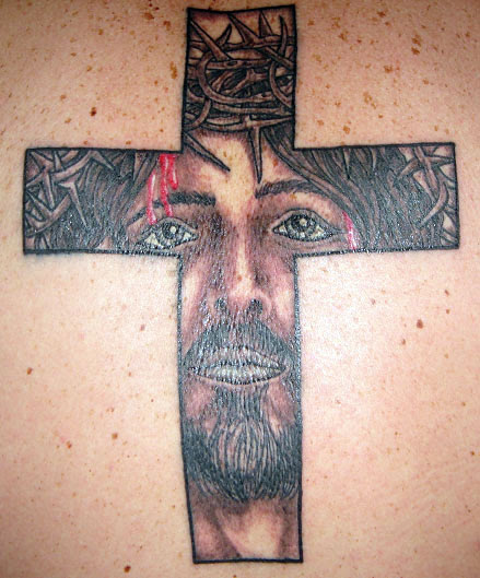 Christian tattoos. 'A web site devoted to Judeo-Christian Body Art' : ICI