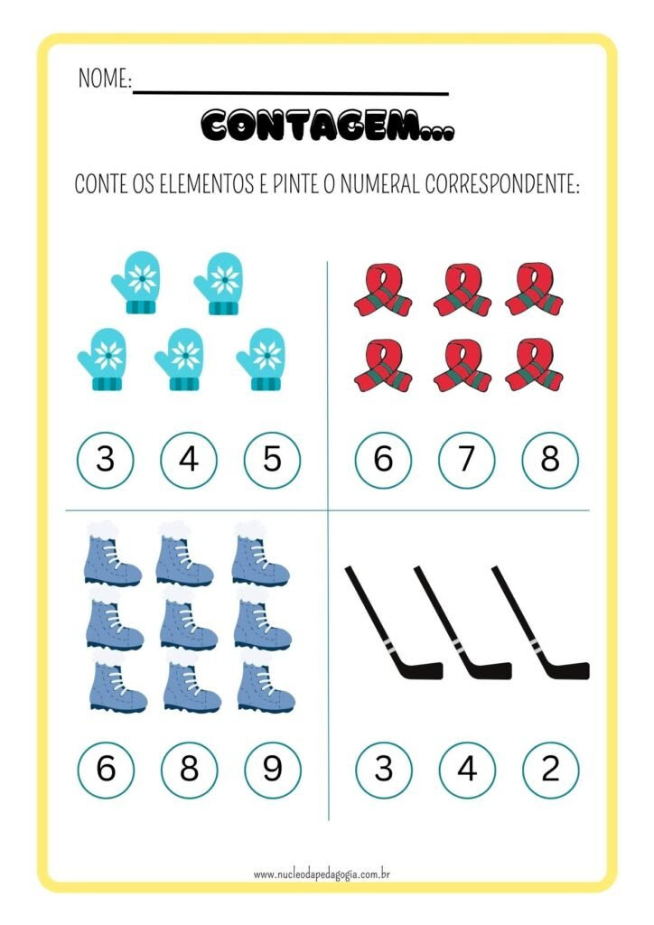 atividade matematica 1 ano 