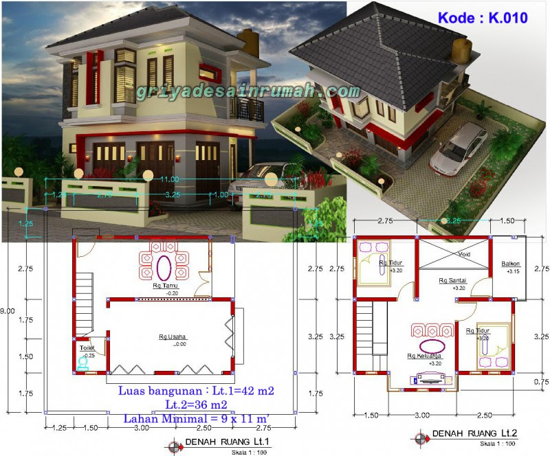 Rumah Toko Mewah 2 Lantai di Bandung  Jasa Desain Rumah