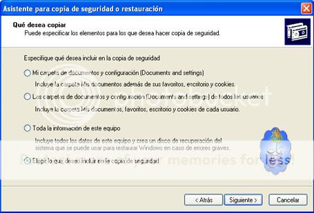 شرح أخذ نسخة احتياطية مخصصة في نظام Windows XP لتفادي ضياع الملفات