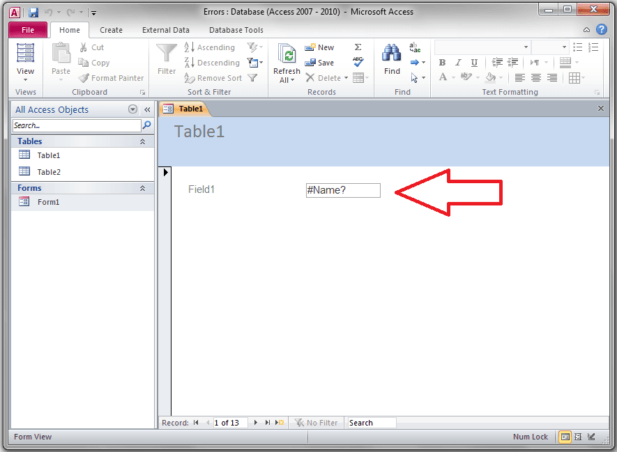 Name Error Referencing Fields Access Forms Expression Builder Vba And Vb Net Tutorials Education And Programming Services