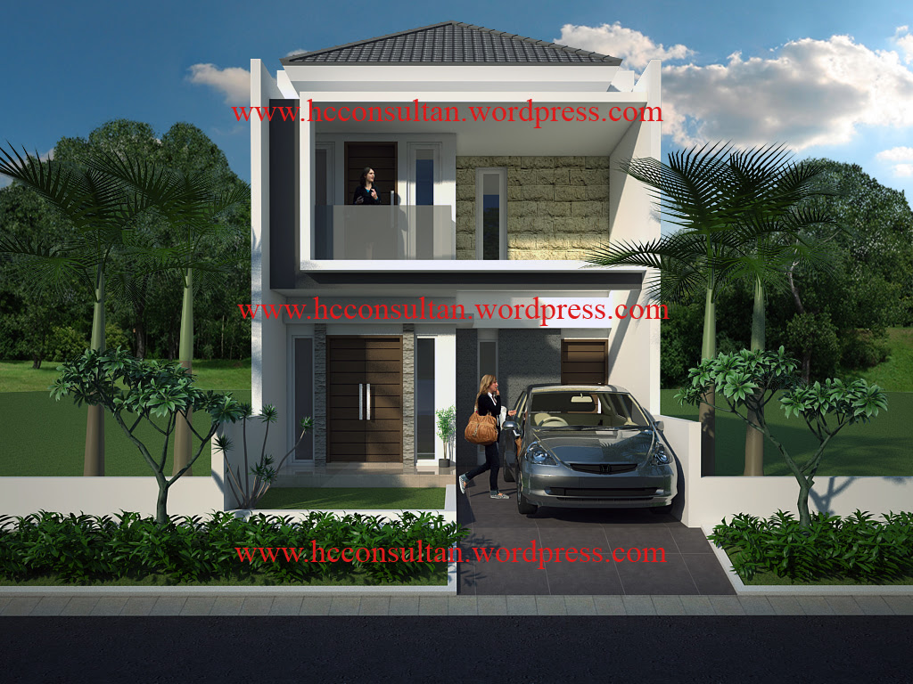 home design interior singapore: Rumah 2 Lantai Tampak Depan Rumah Minimalis