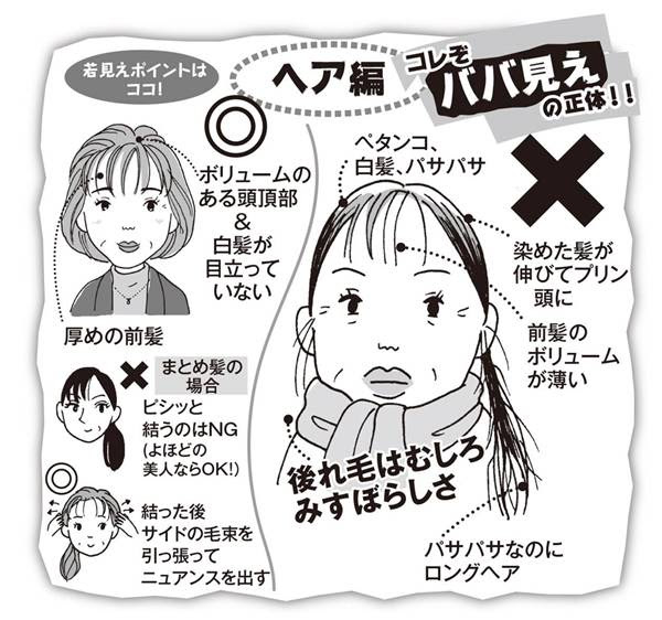 40代以降は 後れ毛 はダメ ババ見えヘア の五か条 女性自身