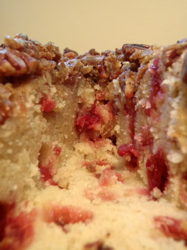 Pecan Topped Cranberry Cake